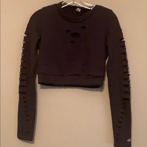 Alo yoga Ripped Warrior Sweatshirt